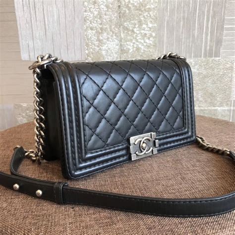 chanel calfskin boy medium flap bag price|chanel calfskin leather shoulder bags.